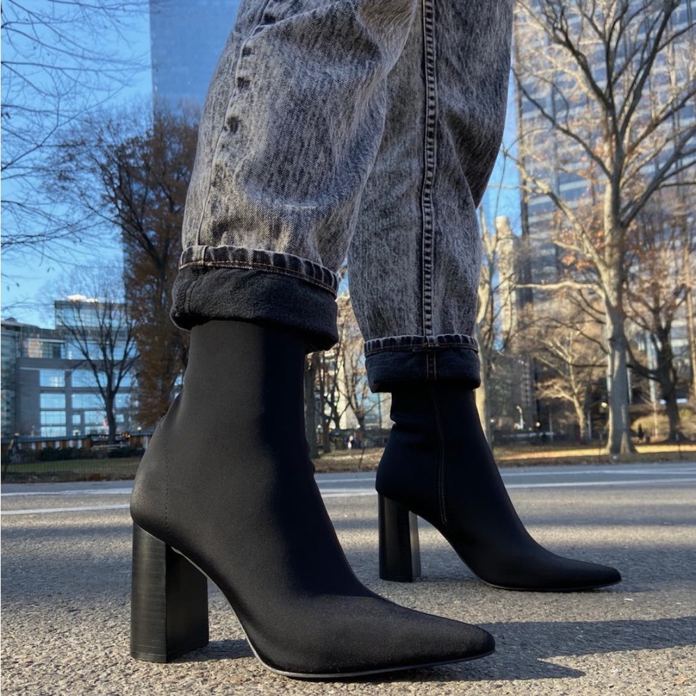 Jeffrey Campbell Sleek Black Heeled Boots